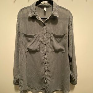 American Apparel chiffon button up